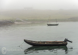 Misty morning at Aughrus Pier. by Mark Thomas 